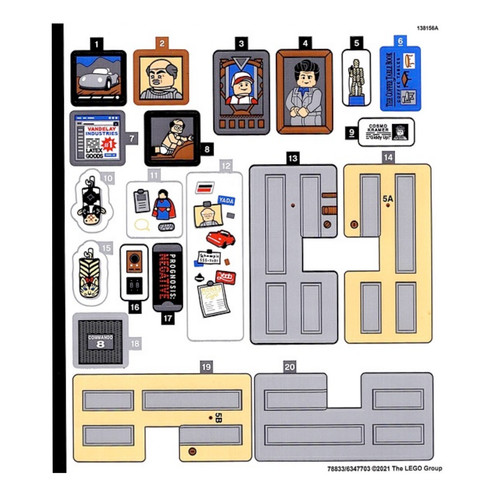 Lego aufkleber set 21328 - 👉,